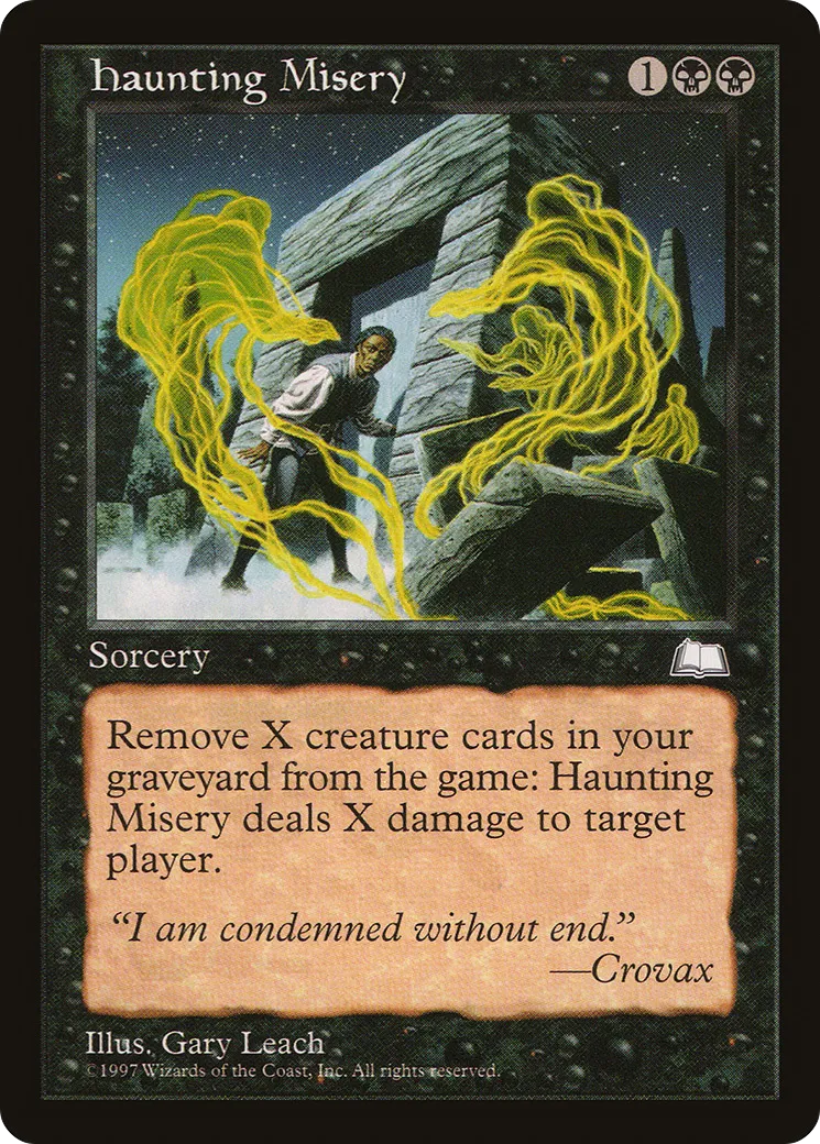 Haunting Misery — Weatherlight — Magic: The Gathering