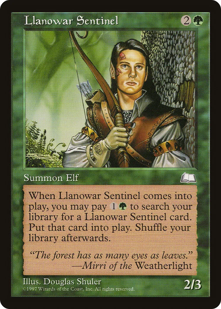 Sentinelle de Llanowar — Weatherlight — Magic: The Gathering