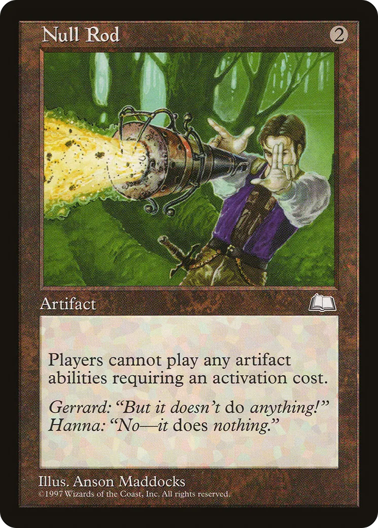 Null Rod — Weatherlight — Magic: The Gathering