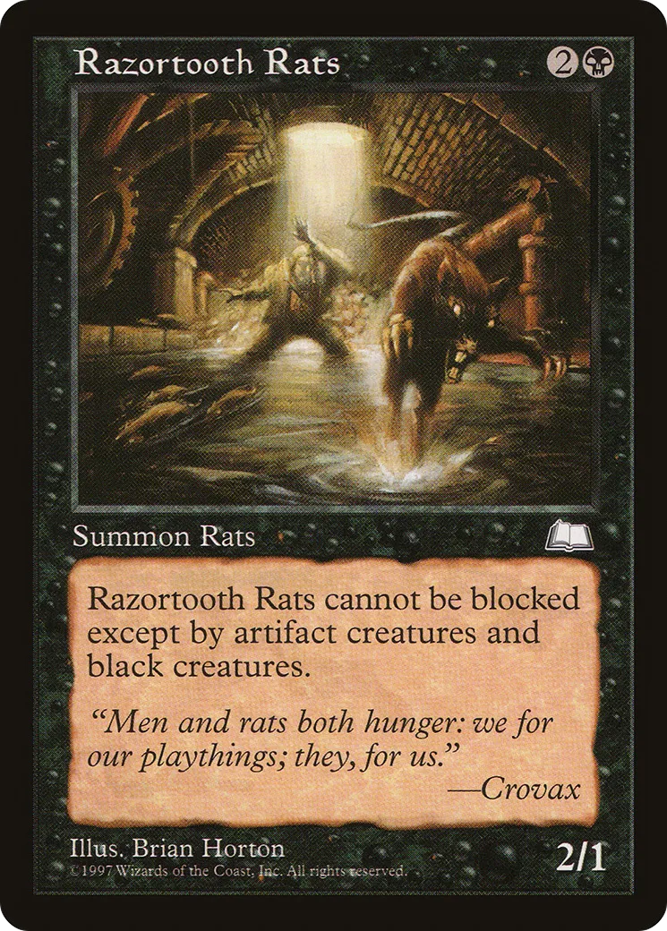 Razortooth Rats — Weatherlight — Magic: The Gathering