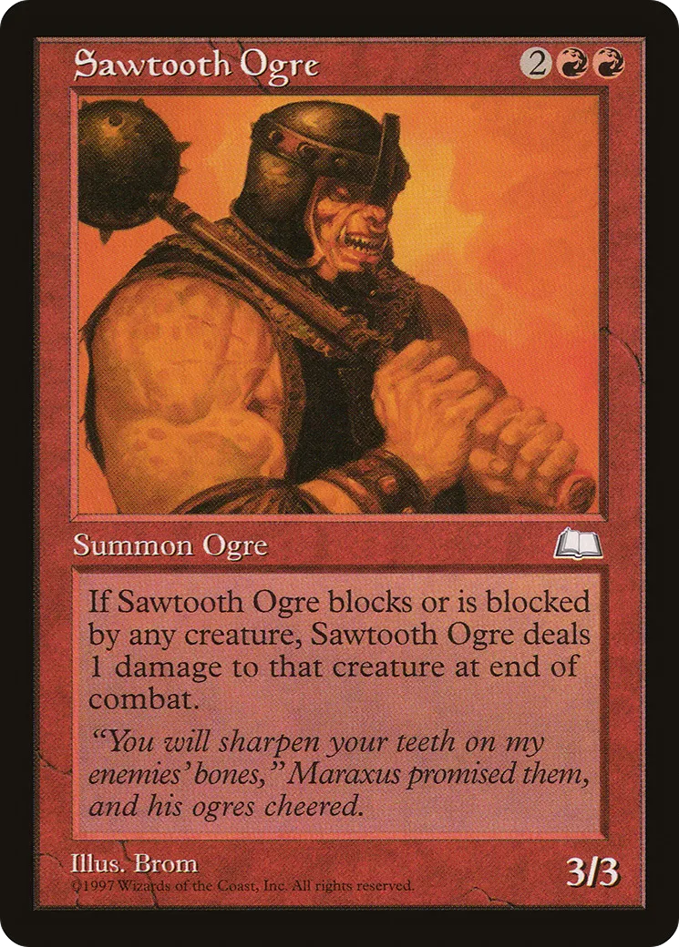 Ogre à dents pointues — Weatherlight — Magic: The Gathering