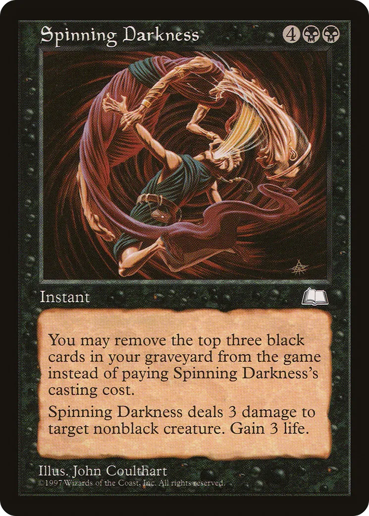 Spinning Darkness — Weatherlight — Magic: The Gathering
