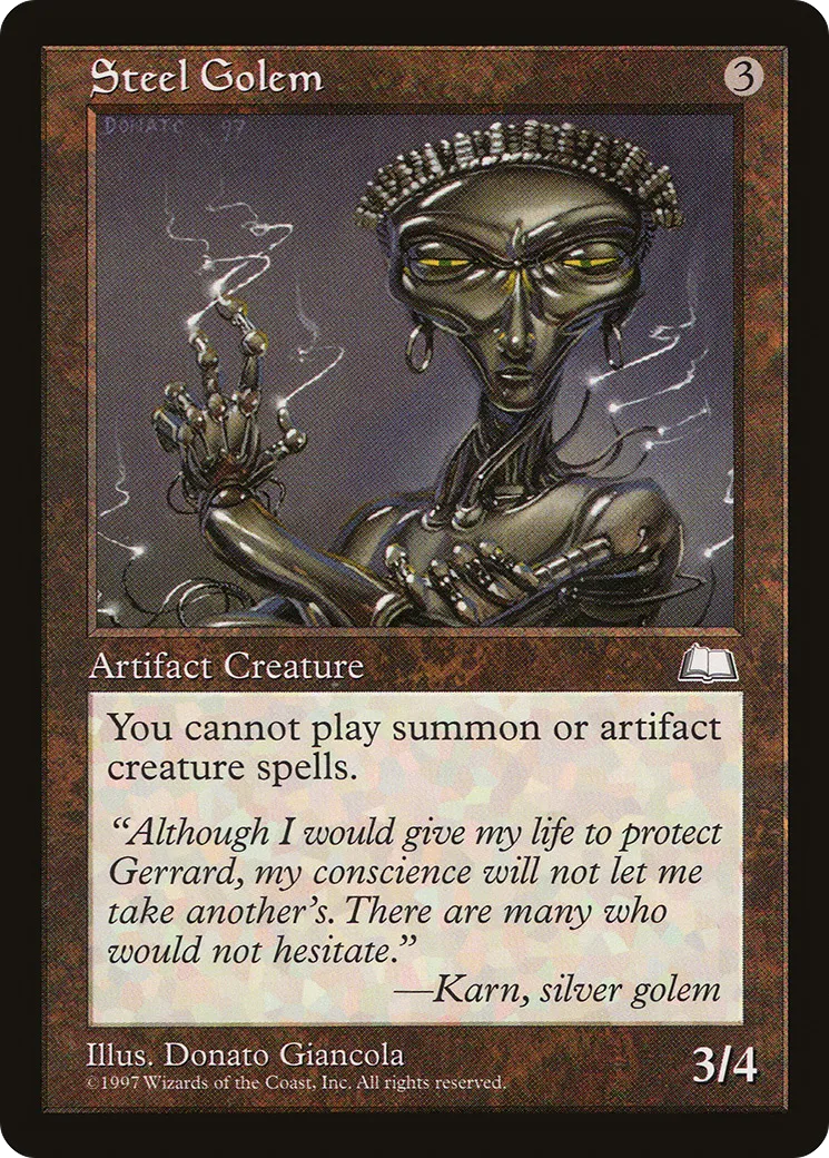Steel Golem — Weatherlight — Magic: The Gathering