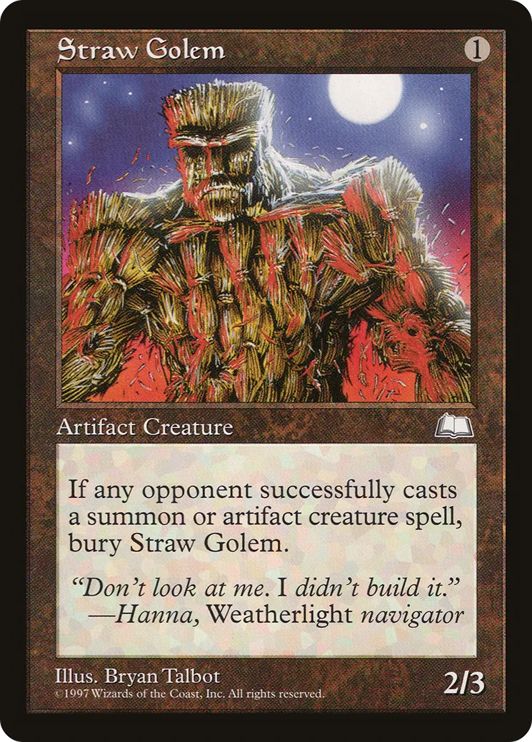 Straw Golem — Weatherlight — Magic: The Gathering