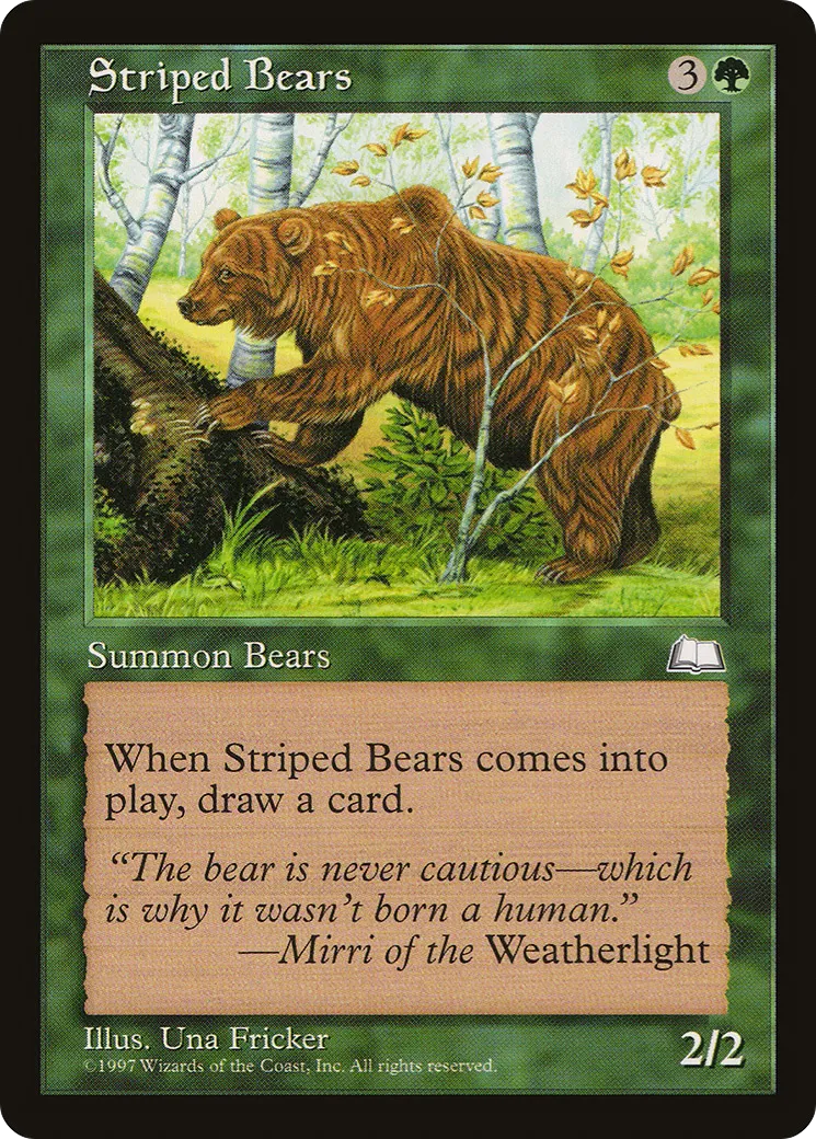 Striped Bears — Weatherlight — Magic: The Gathering