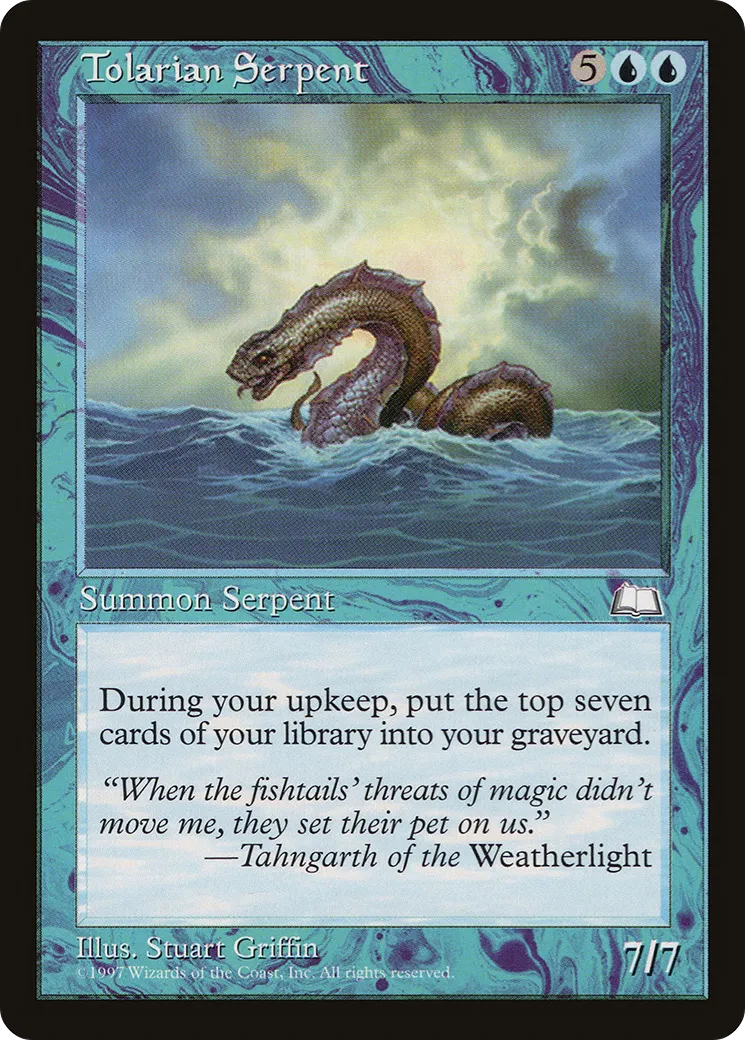Serpent de mer de Tolaria — Weatherlight — Magic: The Gathering