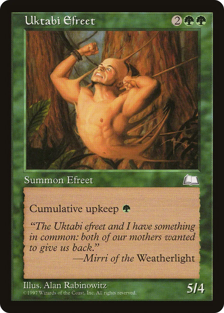 Efrit de l'Ouktabi — Weatherlight — Magic: The Gathering