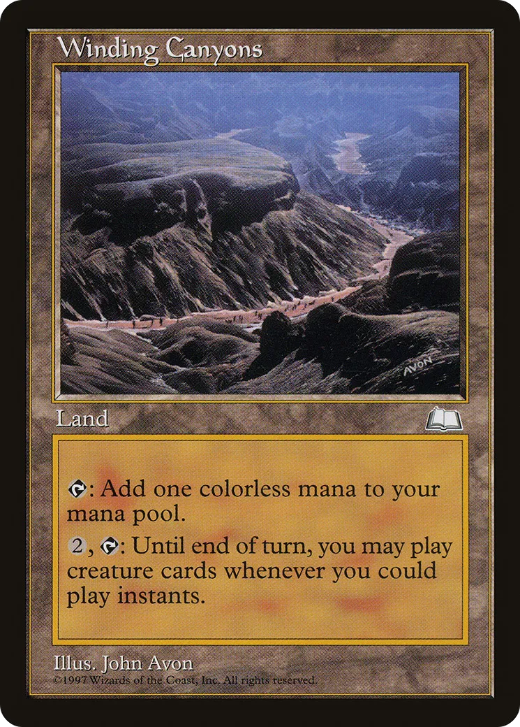 Winding Canyons — Weatherlight — Magic: The Gathering