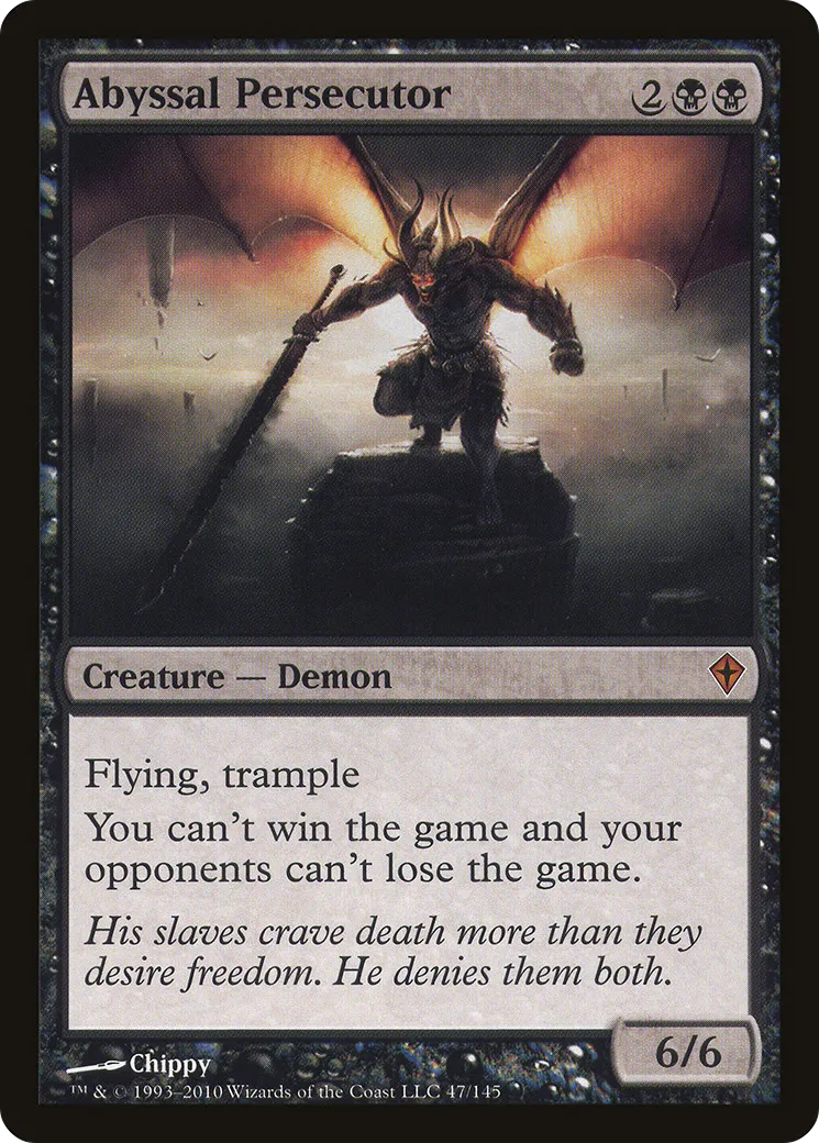 Abyssal Persecutor — Worldwake — Magic: The Gathering