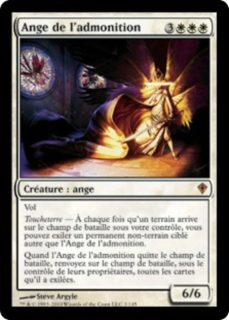 Ange de l'admonition — Worldwake — Magic: The Gathering