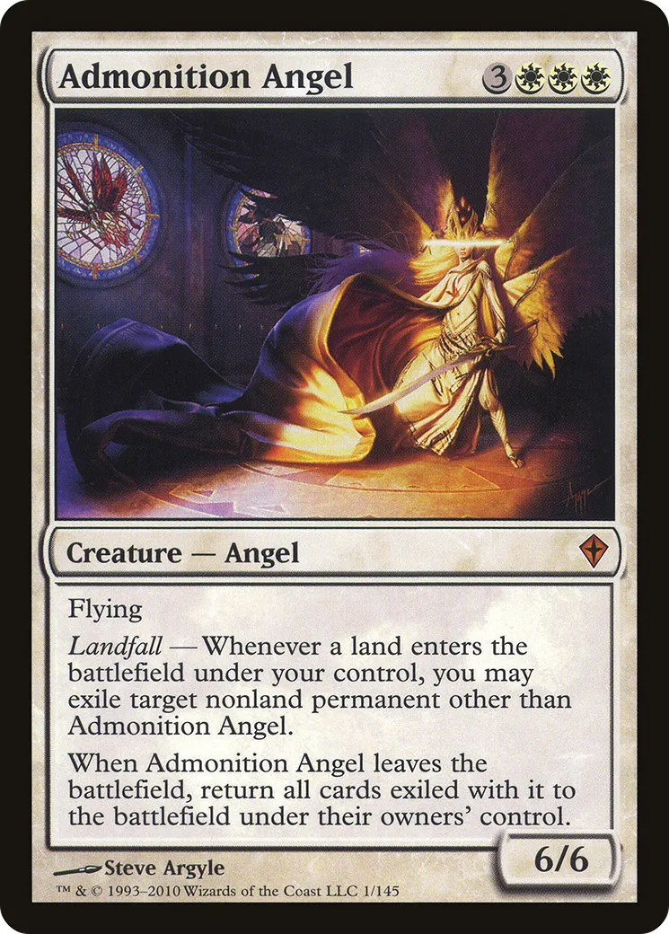 Admonition Angel — Worldwake — Magic: The Gathering