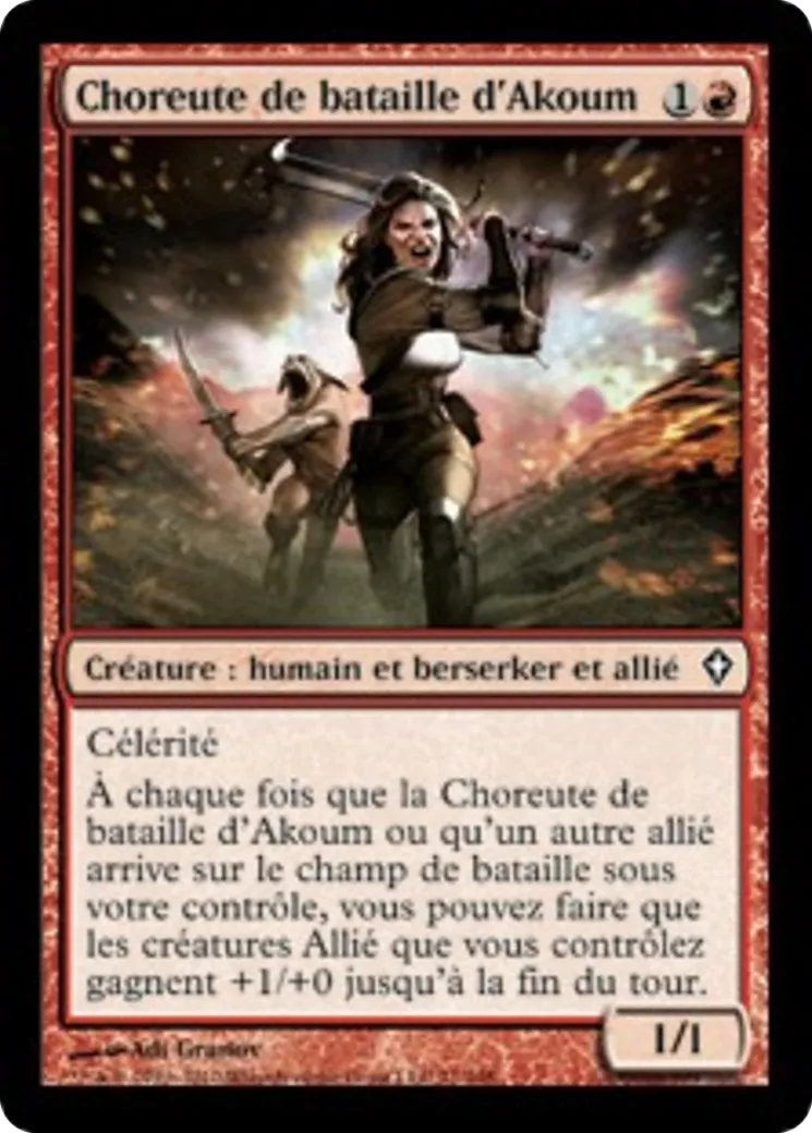 Choreute de bataille d'Akoum — Worldwake — Magic: The Gathering