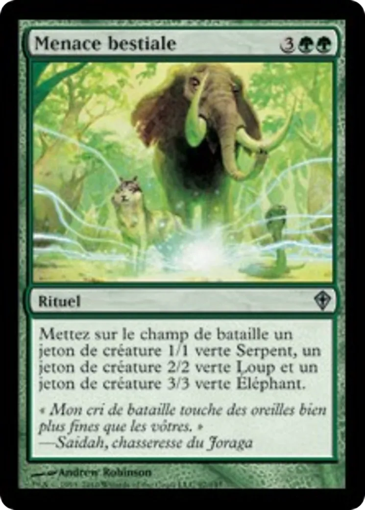 Menace bestiale — Worldwake — Magic: The Gathering