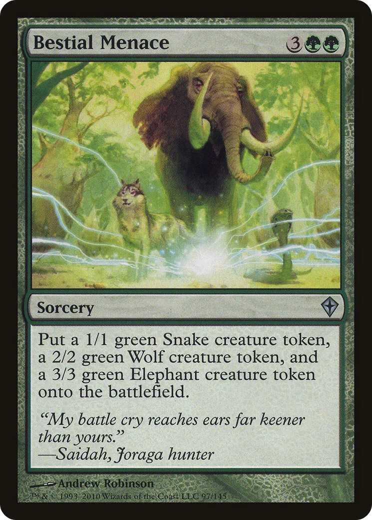 Bestial Menace — Worldwake — Magic: The Gathering