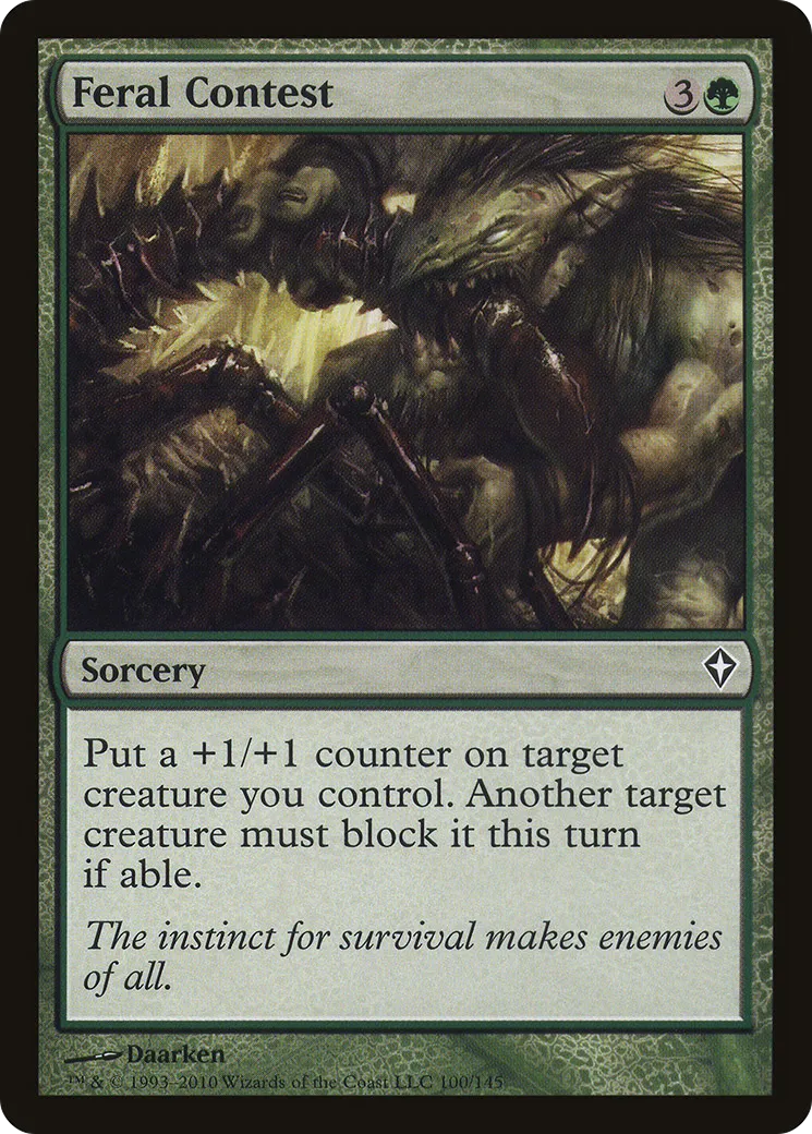 Épreuve sauvage — Worldwake — Magic: The Gathering