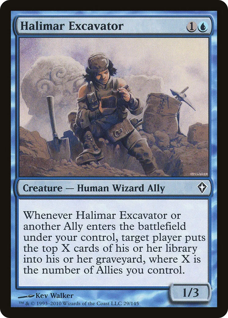 Excavatrice de Halimar — Worldwake — Magic: The Gathering
