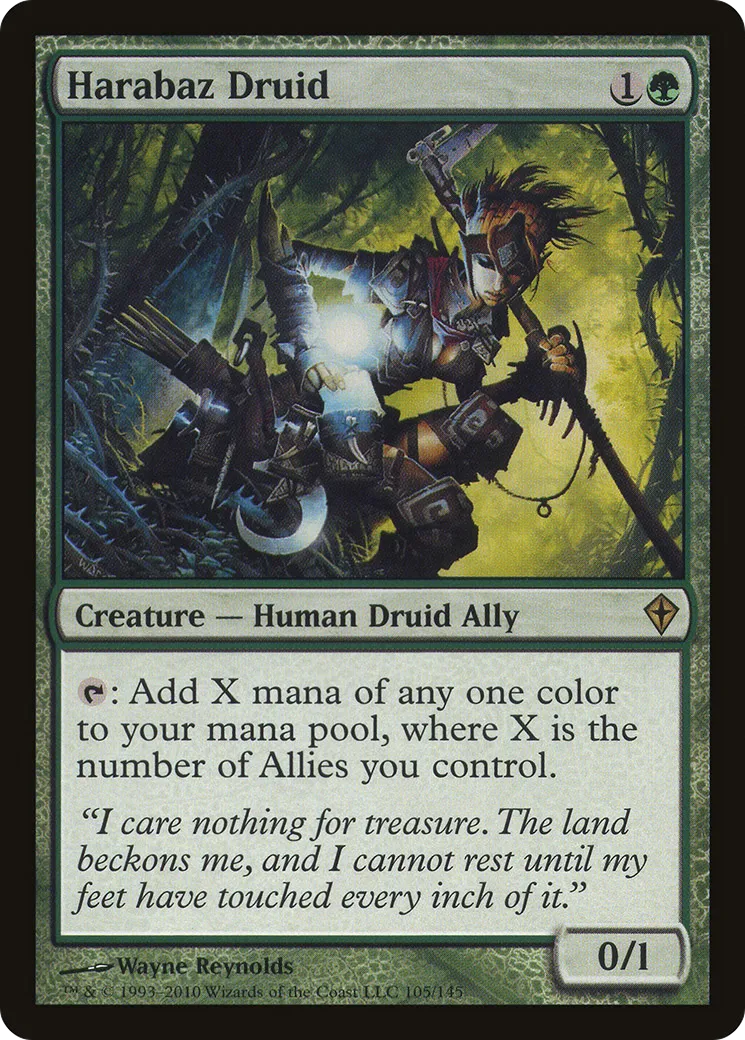 Druidesse de l'Harabaz — Worldwake — Magic: The Gathering