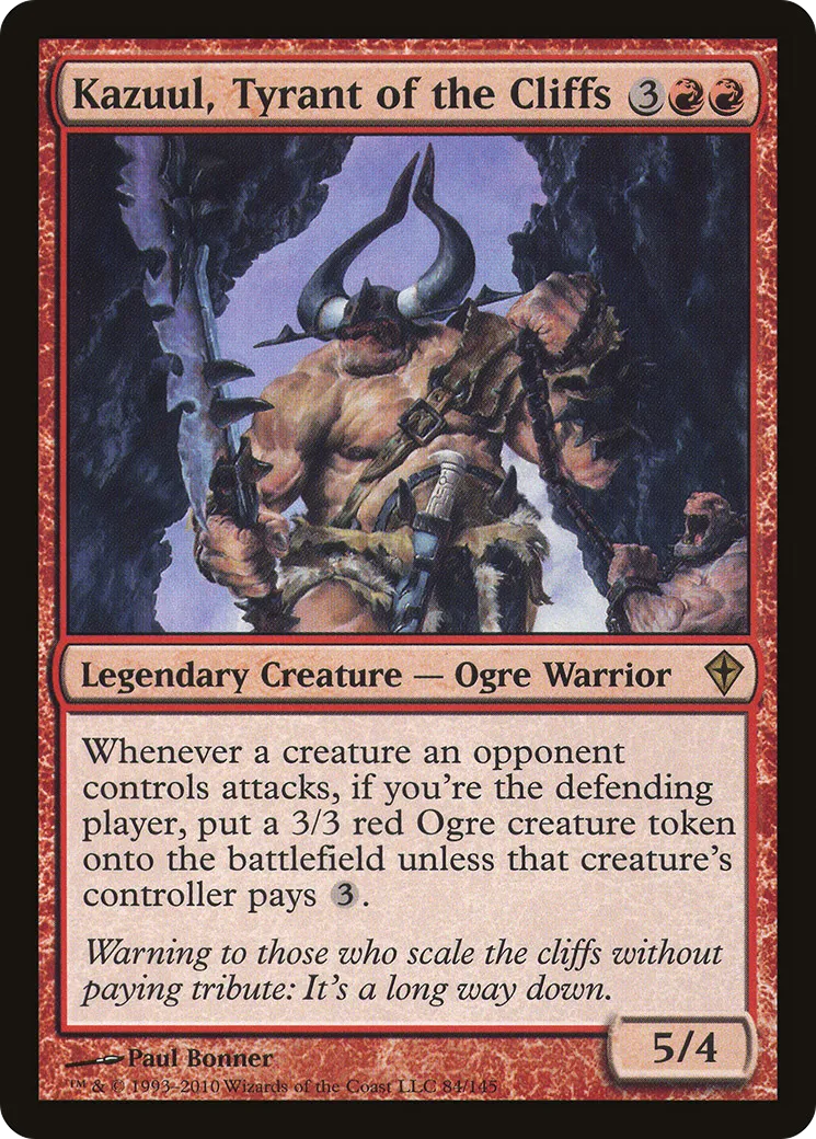 Kazuul, Tyrant of the Cliffs — Worldwake — Magic: The Gathering