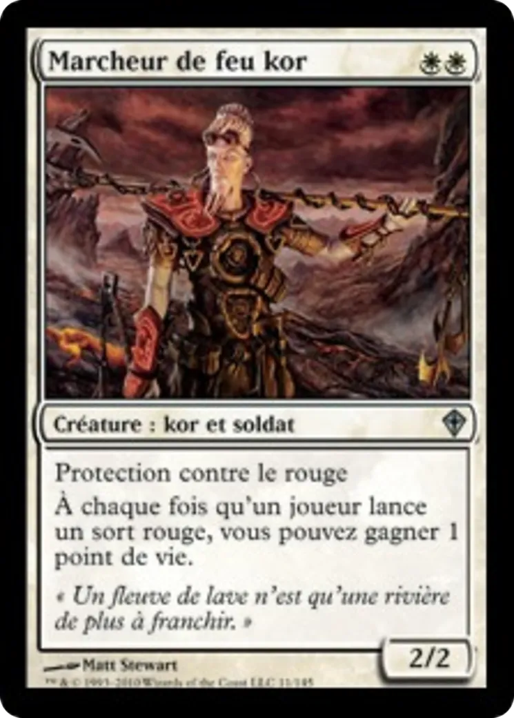 Marcheur de feu kor — Worldwake — Magic: The Gathering