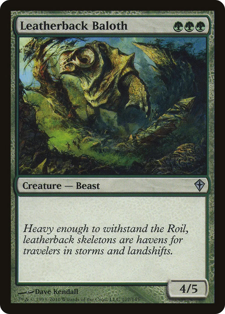 Leatherback Baloth — Worldwake — Magic: The Gathering