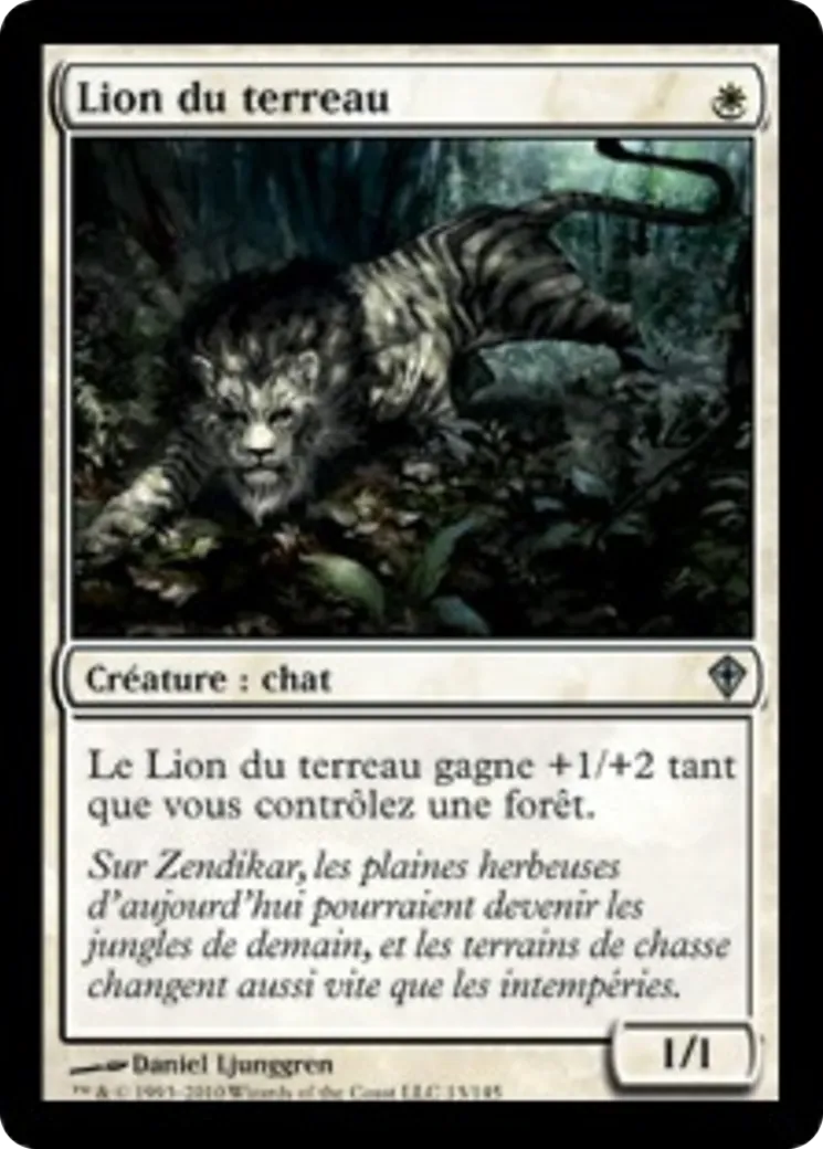 Lion du terreau — Worldwake — Magic: The Gathering