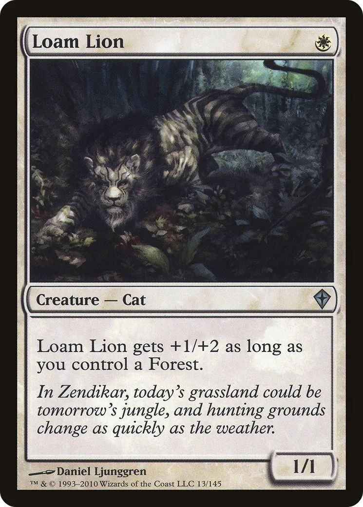 Loam Lion — Worldwake — Magic: The Gathering