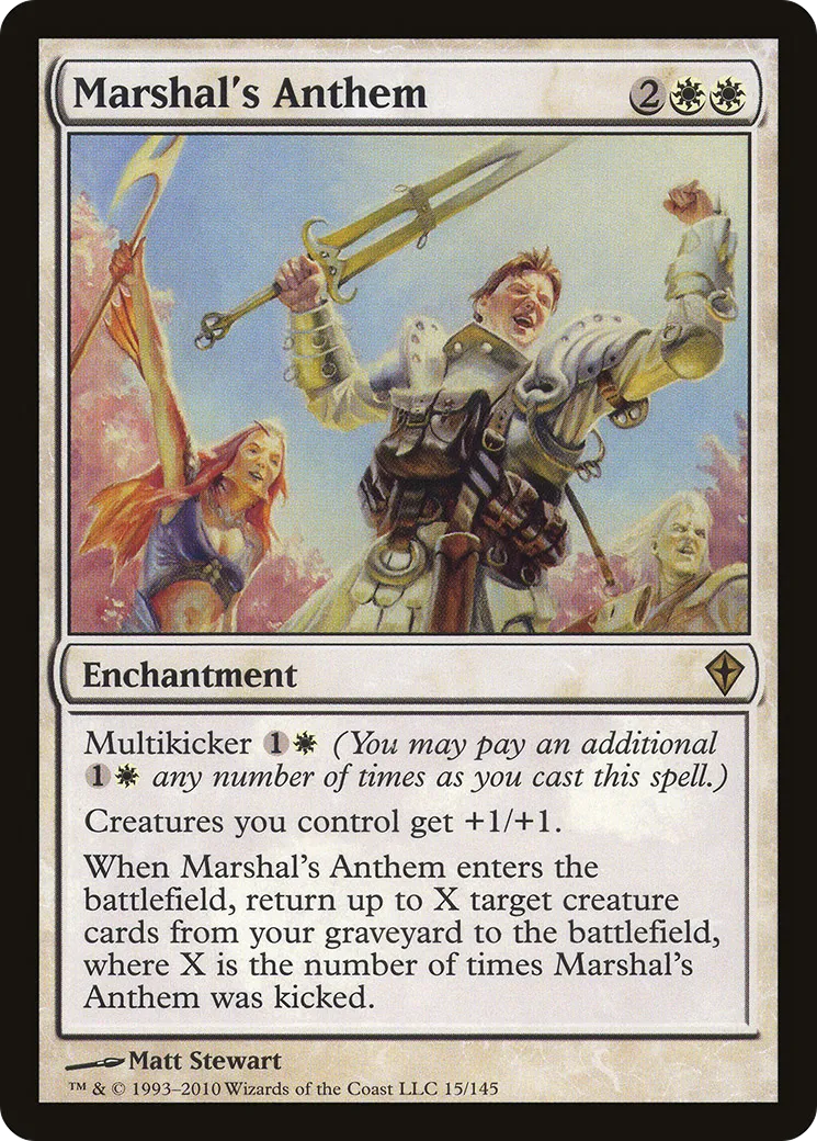 Marshal's Anthem — Worldwake — Magic: The Gathering