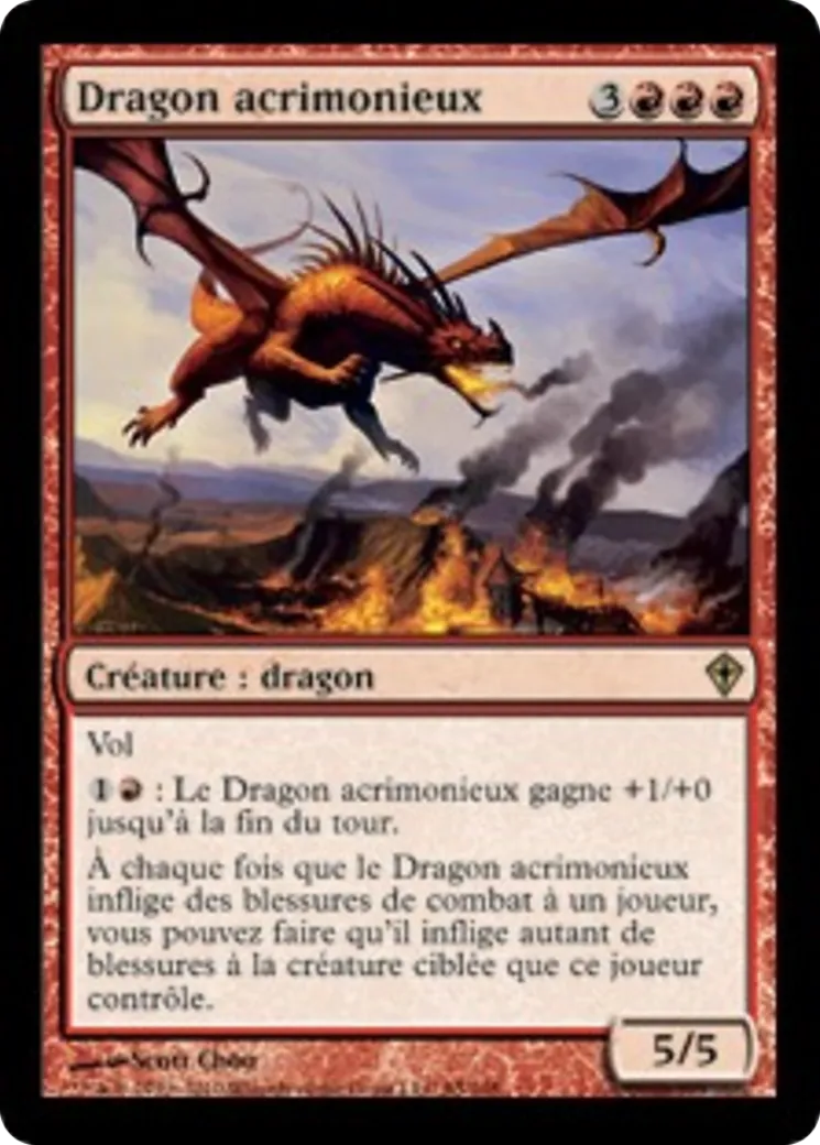 Dragon acrimonieux — Worldwake — Magic: The Gathering