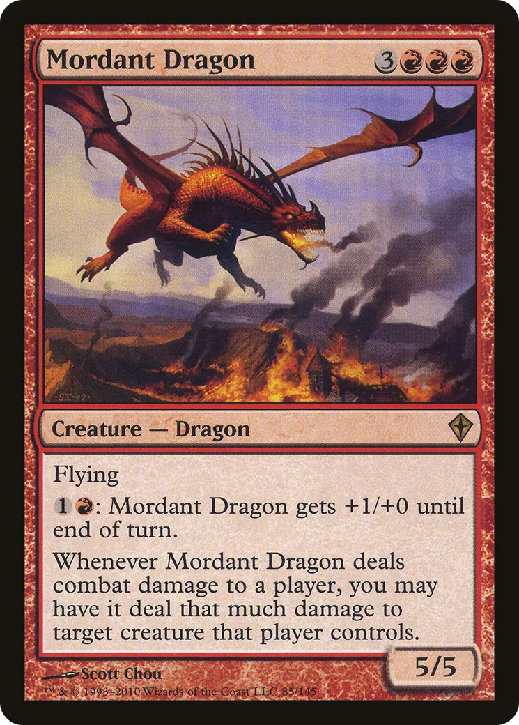 Mordant Dragon — Worldwake — Magic: The Gathering