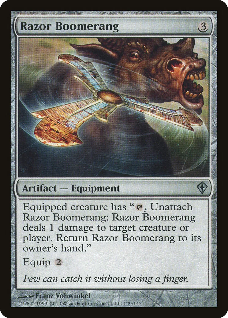 Razor Boomerang — Worldwake — Magic: The Gathering