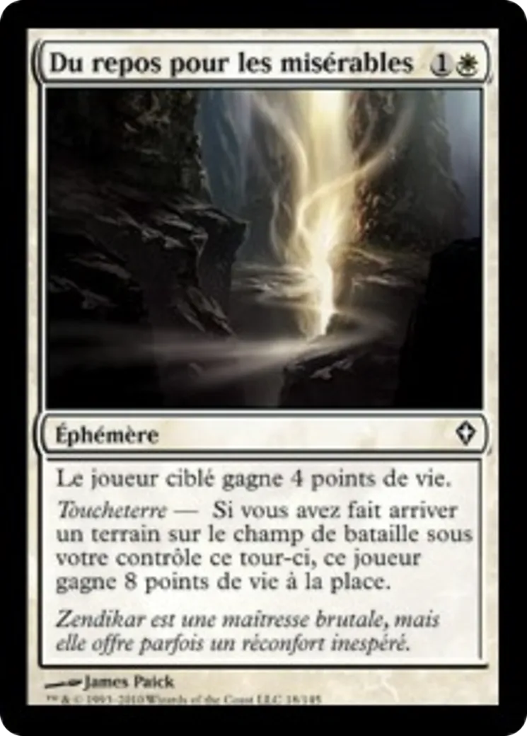 Du repos pour les misérables — Worldwake — Magic: The Gathering
