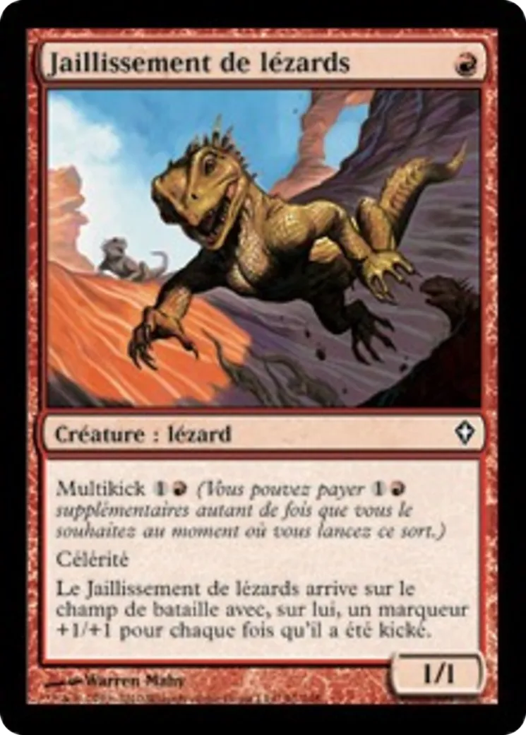 Jaillissement de lézards — Worldwake — Magic: The Gathering