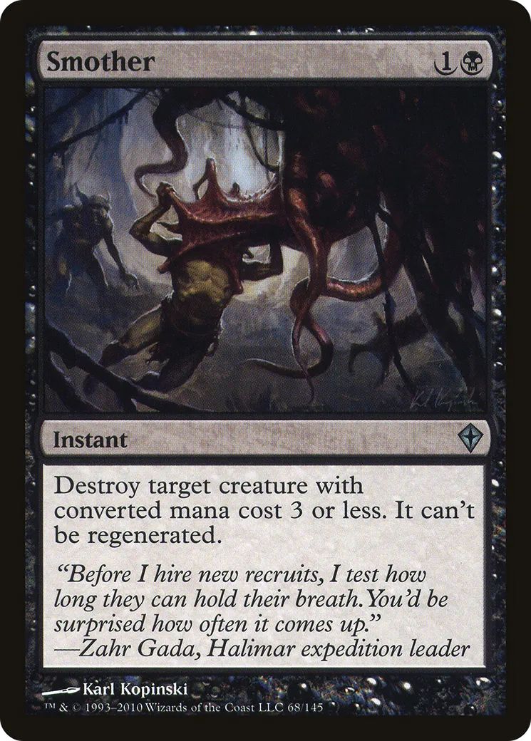 Smother — Worldwake — Magic: The Gathering