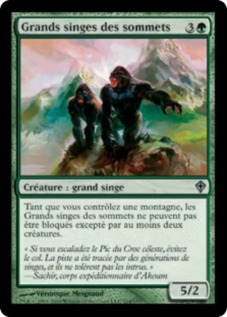 Grands singes des sommets — Worldwake — Magic: The Gathering