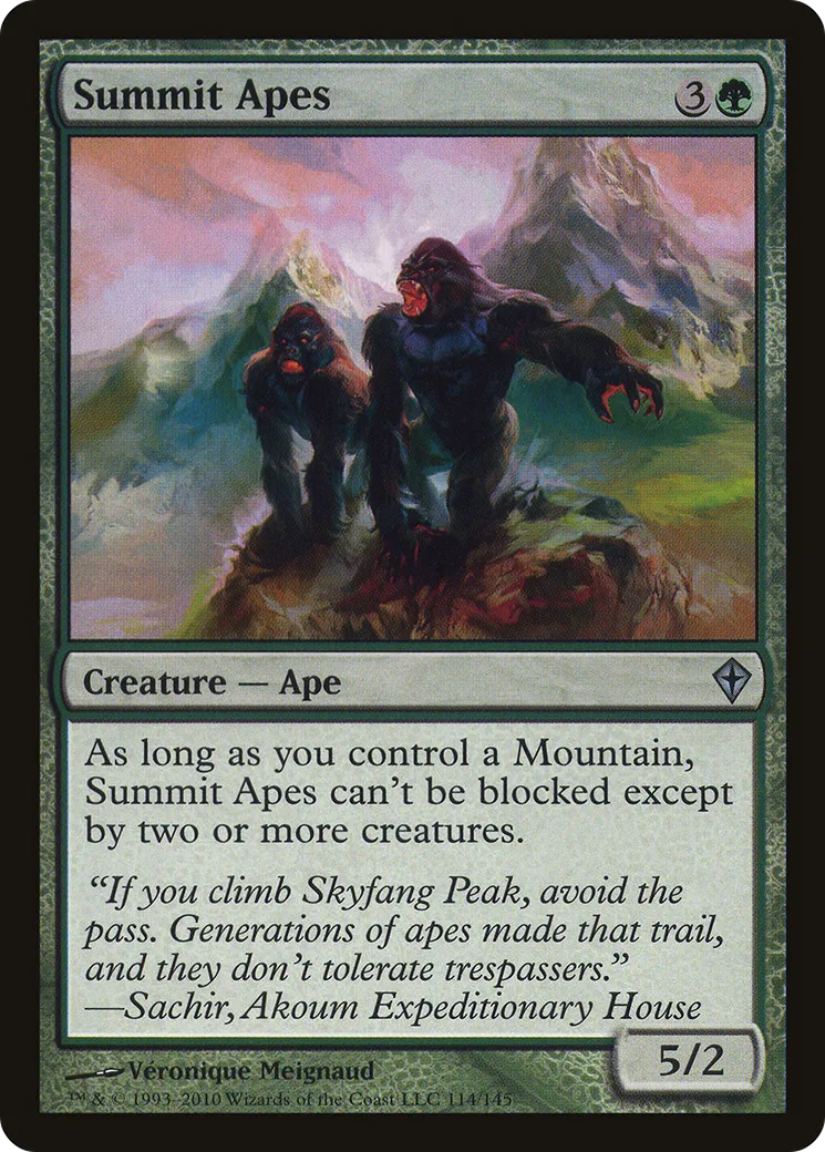 Summit Apes — Worldwake — Magic: The Gathering