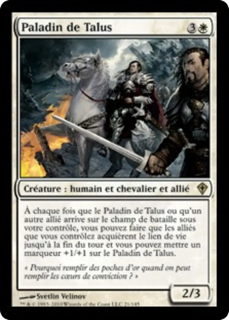 Paladin de Talus — Worldwake — Magic: The Gathering