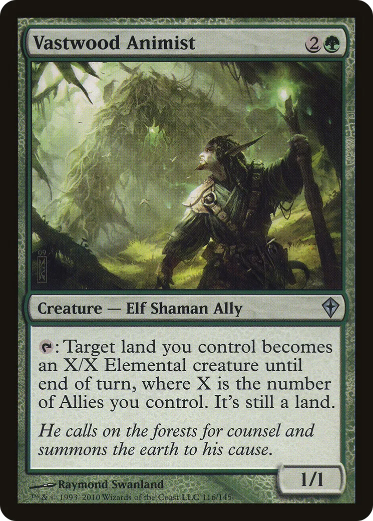 Animiste de Vastebois — Worldwake — Magic: The Gathering