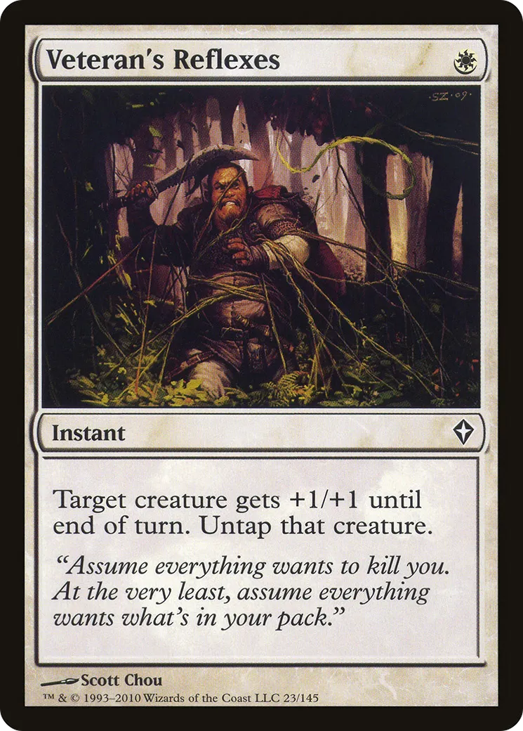 Veteran's Reflexes — Worldwake — Magic: The Gathering