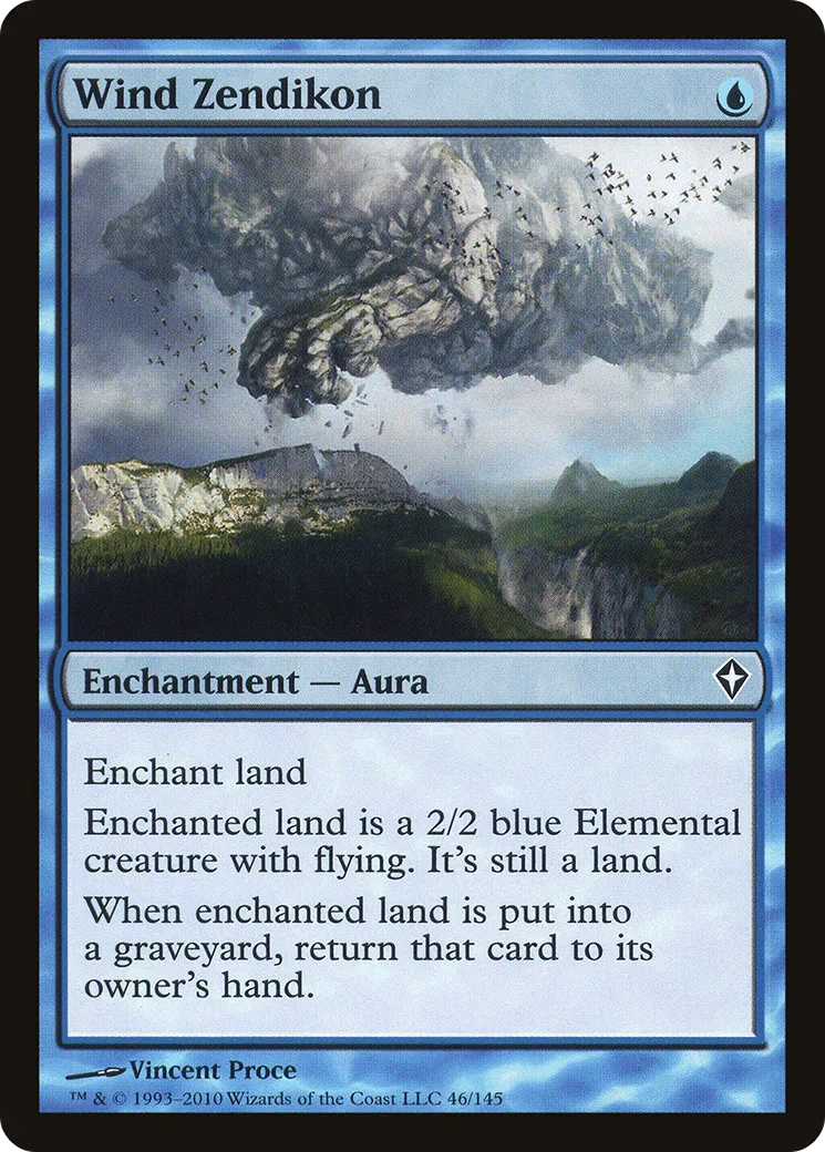Wind Zendikon — Worldwake — Magic: The Gathering
