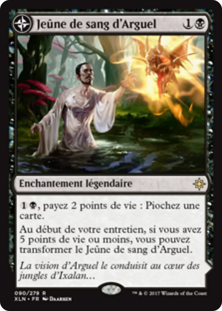 Jeûne de sang d'Arguel // Temple d'Aclazotz — Ixalan — Magic: The Gathering
