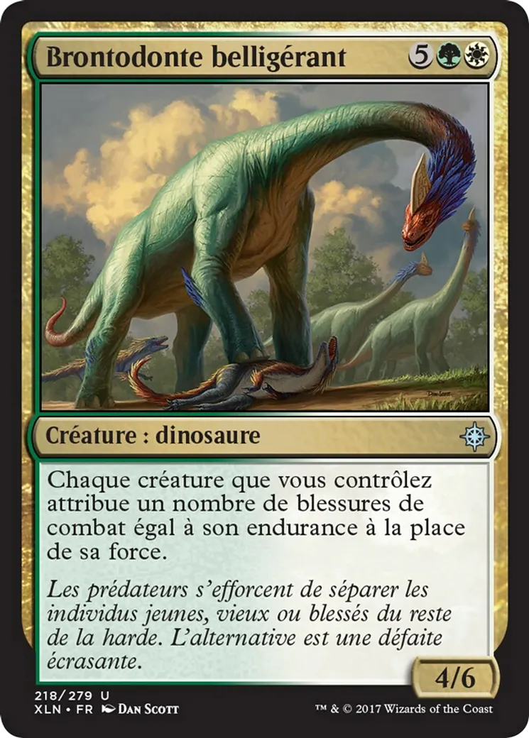 Brontodonte belligérant — Ixalan — Magic: The Gathering