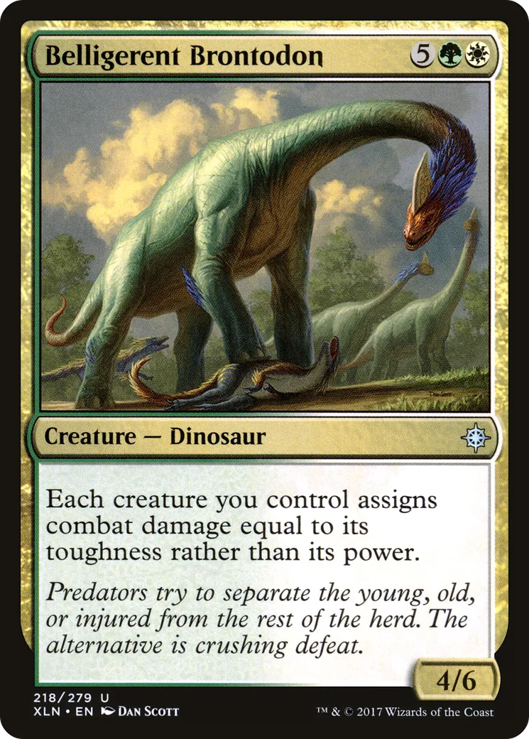 Brontodonte belligérant — Ixalan — Magic: The Gathering
