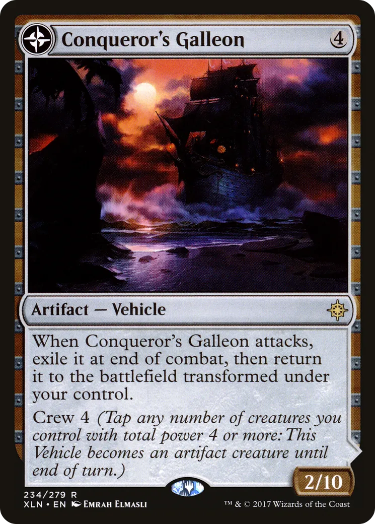 Galion du conquérant // Quartiers du conquérant — Ixalan — Magic: The Gathering