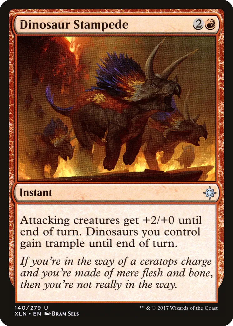 Dinosaur Stampede — Ixalan — Magic: The Gathering
