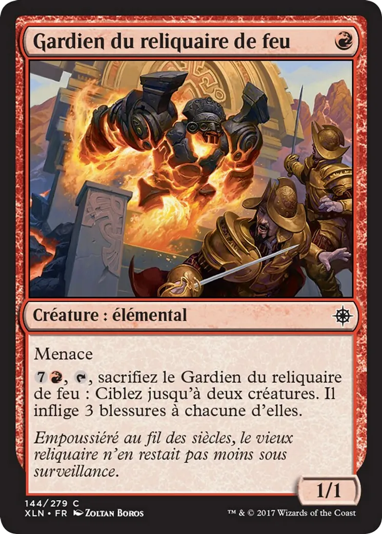 Gardien du reliquaire de feu — Ixalan — Magic: The Gathering