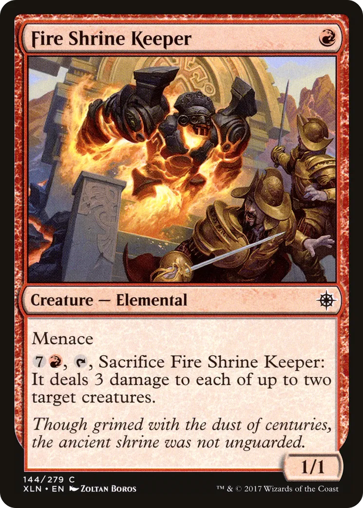 Gardien du reliquaire de feu — Ixalan — Magic: The Gathering