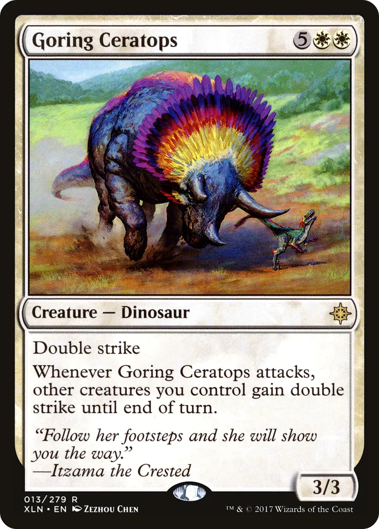 Goring Ceratops — Ixalan — Magic: The Gathering