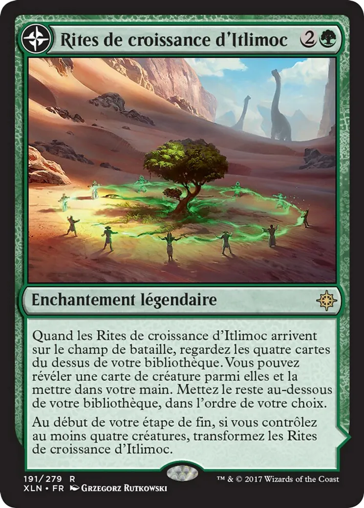 Rites de croissance d'Itlimoc // Itlimoc, Berceau du Soleil — Ixalan — Magic: The Gathering