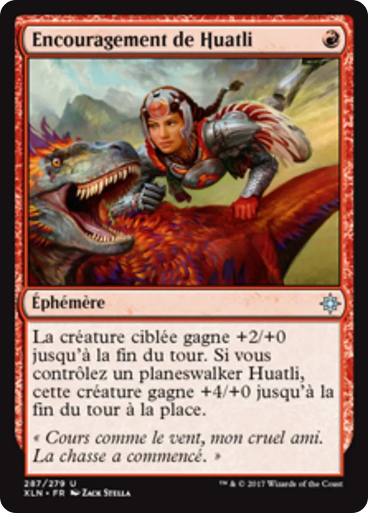 Encouragement de Huatli — Ixalan — Magic: The Gathering