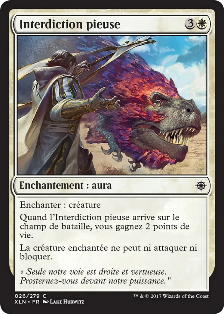 Interdiction pieuse — Ixalan — Magic: The Gathering